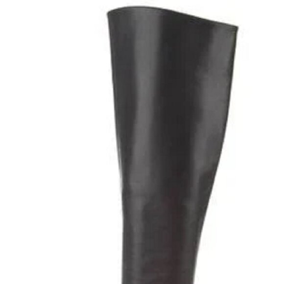 NWB Saint Laurent Taboo Platform Tall Black Leather Heels Boots Side Zip 40.5 - Picture 12 of 12